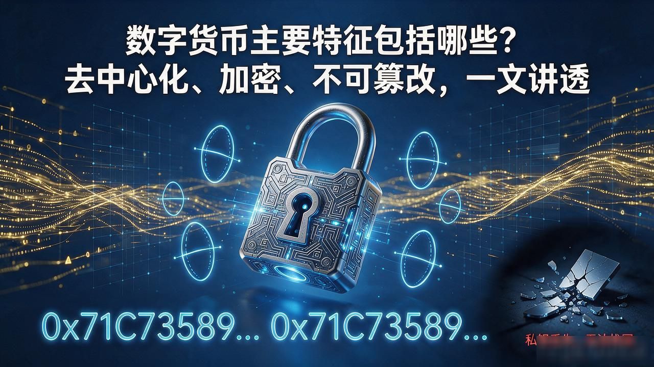 数字货币主要特征包括哪些？去中心化、加密、不可篡改，一文讲透