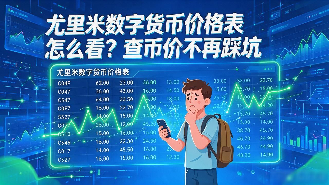 尤里米数字货币价格表怎么看？查币价不再踩坑