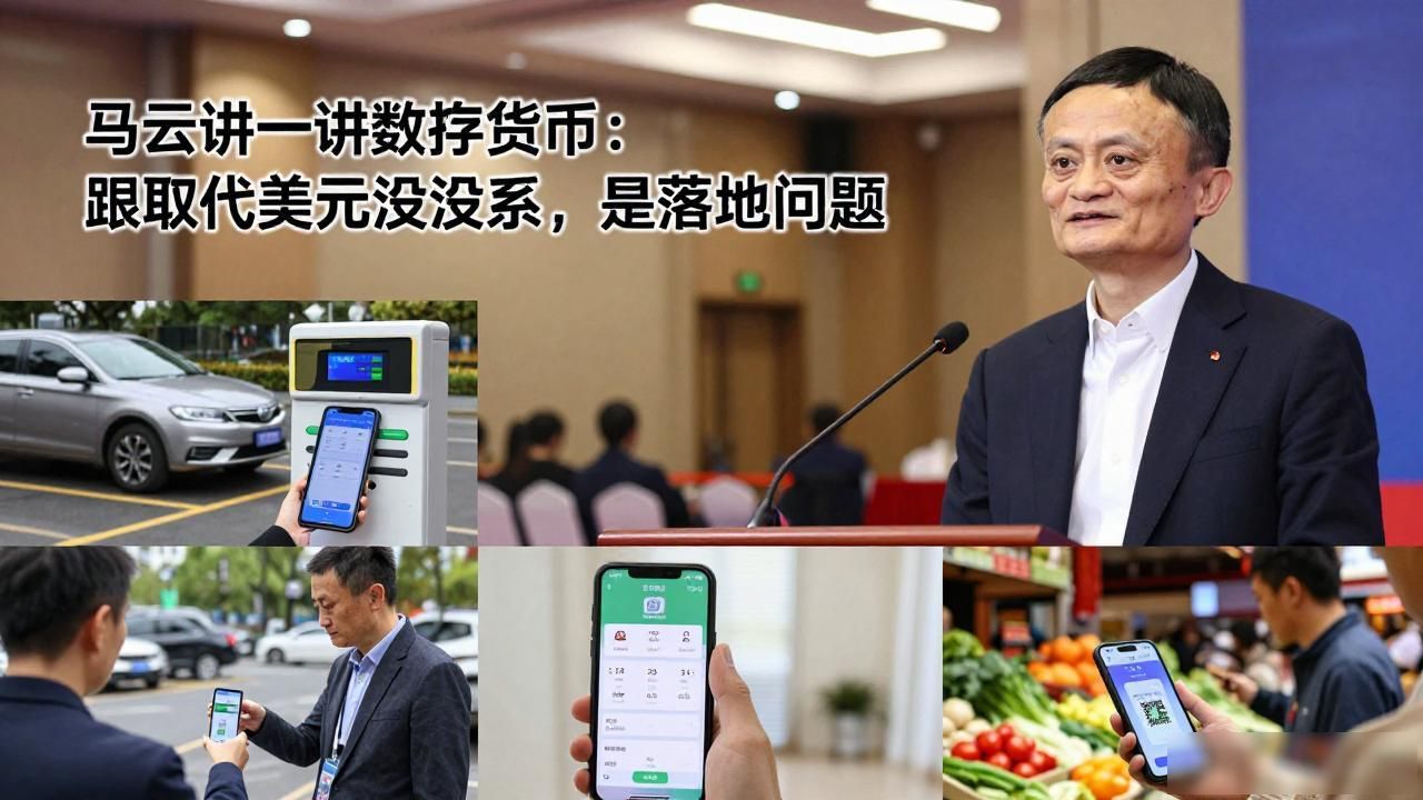 马云讲一讲数字货币：跟取代美元没关系，是落地问题