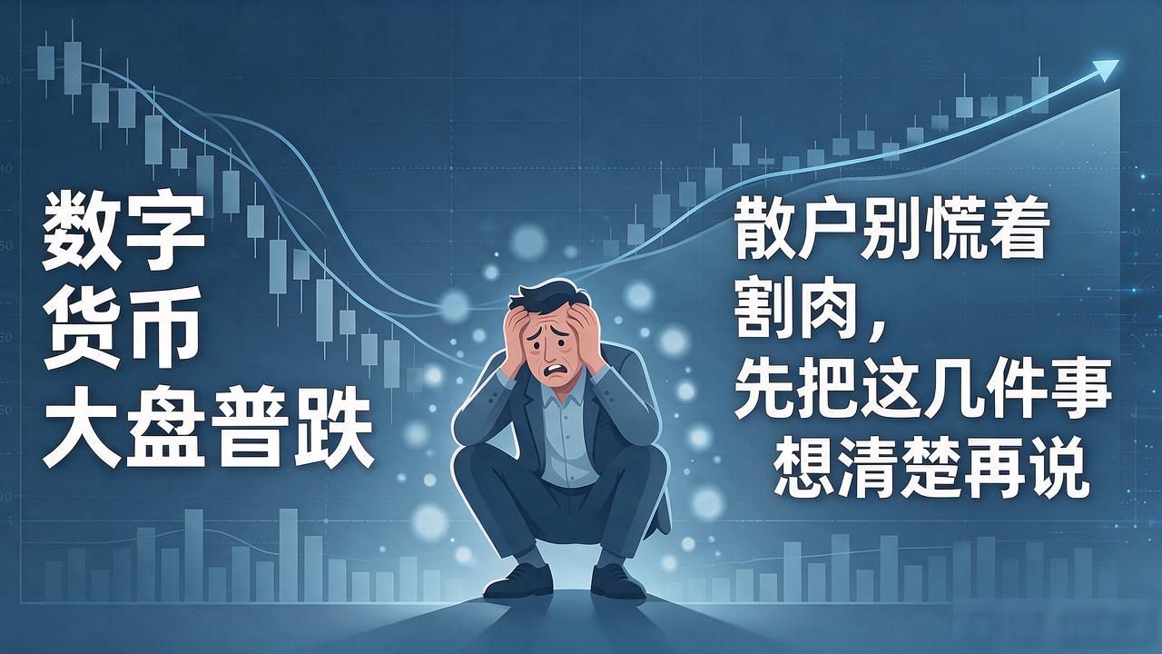 数字货币大盘普跌，散户别慌着割肉，先把这几件事想清楚再说