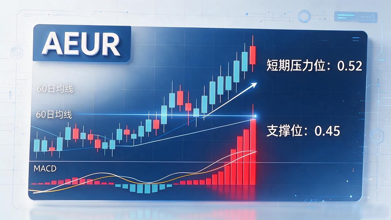 数字货币AEUR放量突破关键位，这波涨幅散户能不能跟