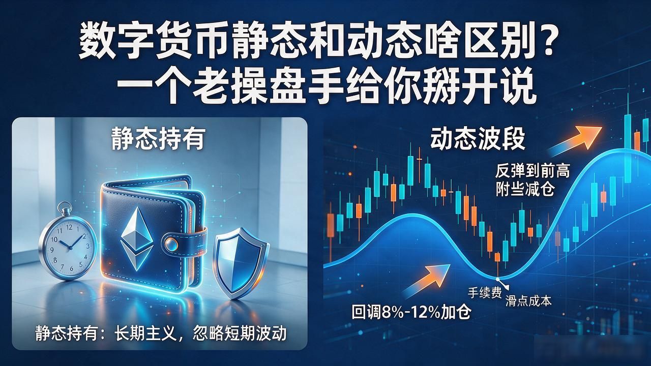 数字货币静态和动态啥区别？一个老操盘手给你掰开说