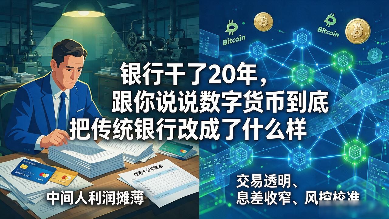 银行干了20年，跟你说说数字货币到底把传统银行改成了什么样