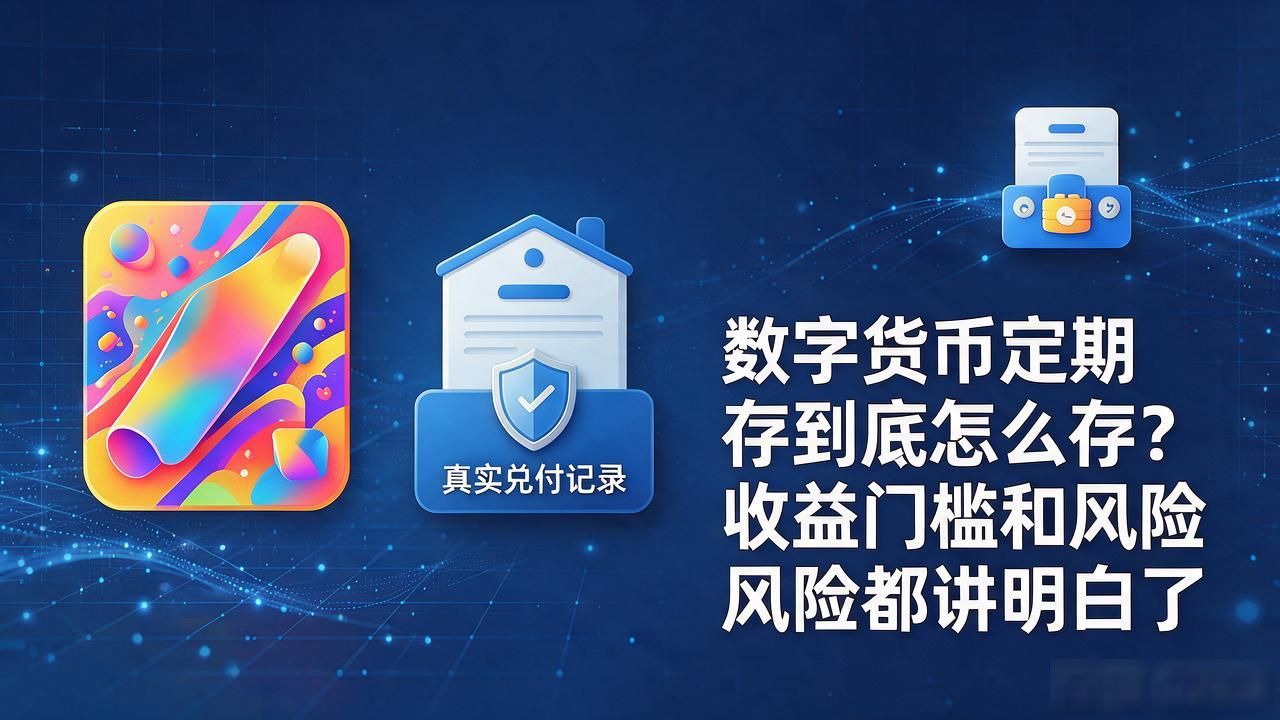 数字货币定期存到底怎么存？收益门槛和风险都讲明白了