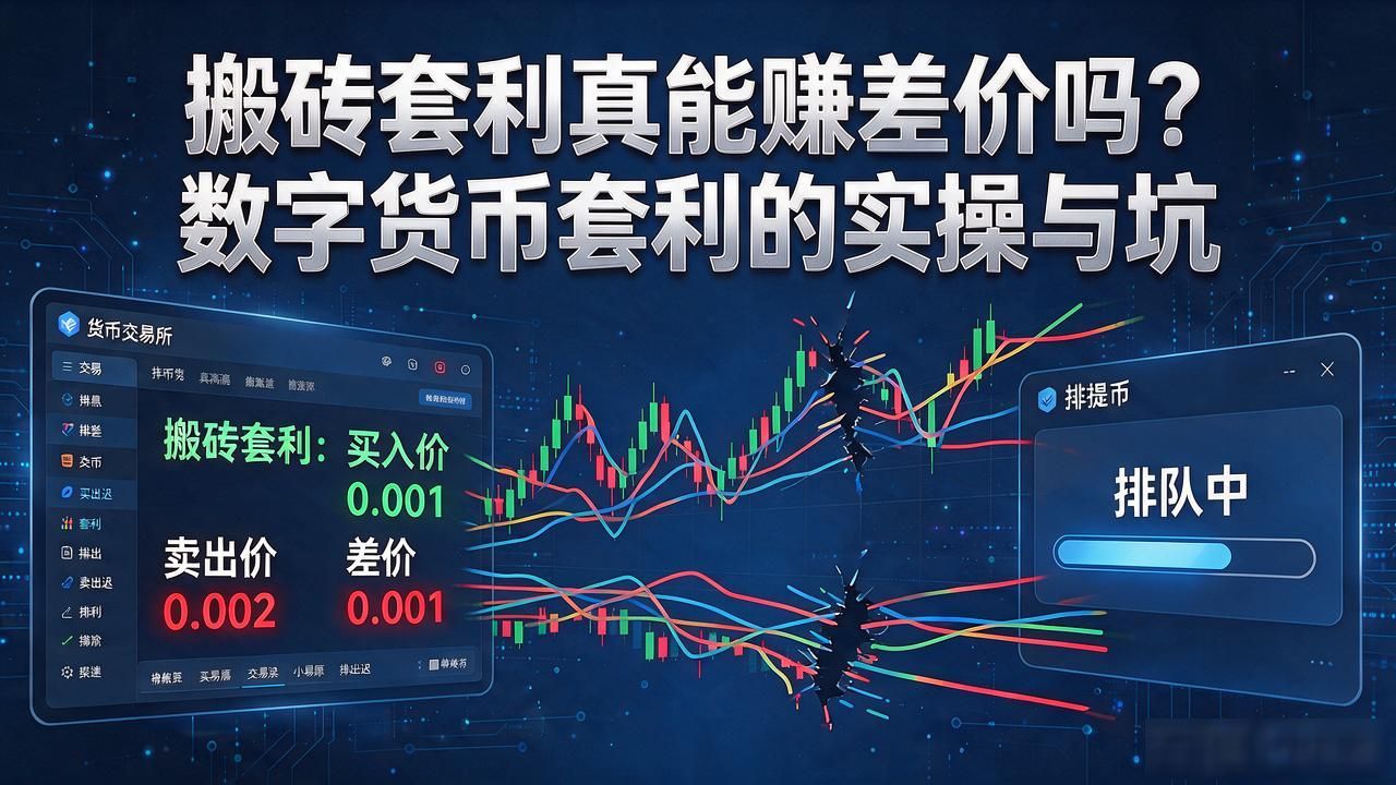 搬砖套利真能赚差价吗？数字货币套利的实操与坑