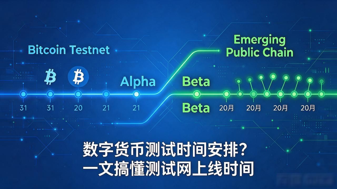 数字货币测试时间安排？一文搞懂测试网上线时间